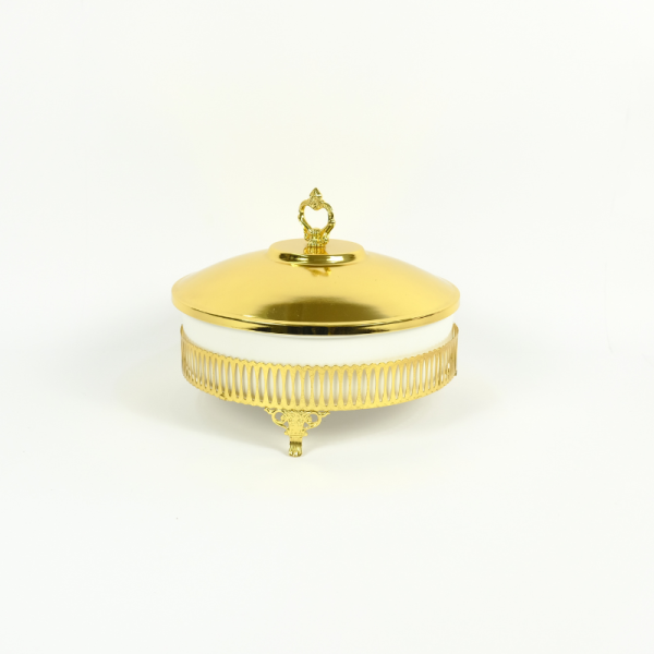 Porcelain serving Dish with leg stand - Image 2