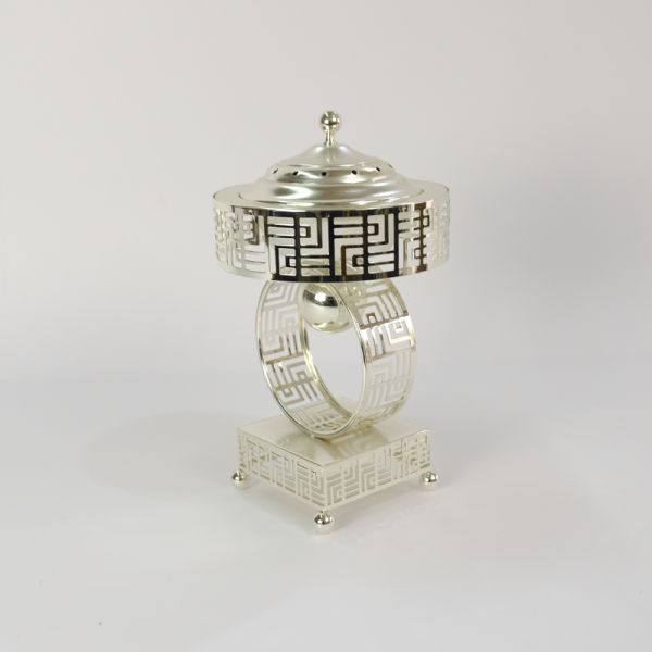 Classic silver incense burner - Image 2