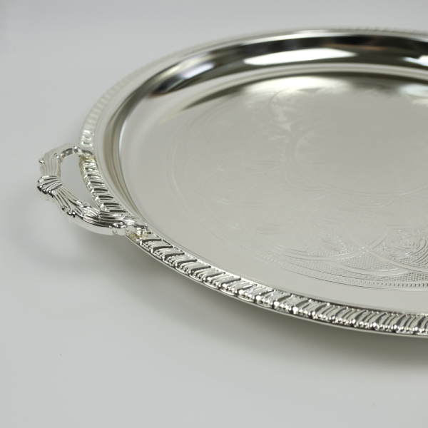 Fancy circle tray with handles - Image 5