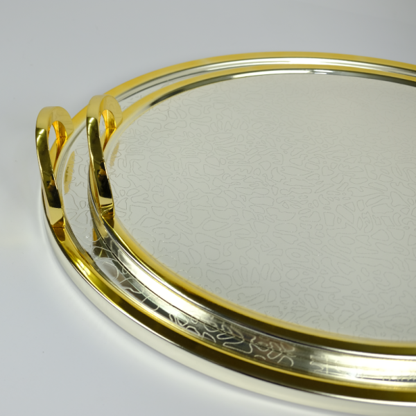 2 Pieces oval tray set with handles - Image 3
