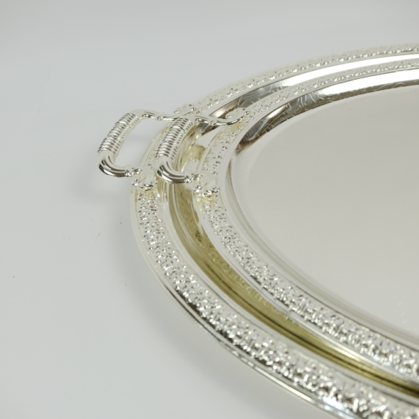 Oval splendid tray with handles - Image 3