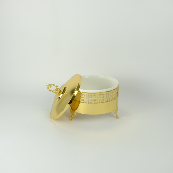 Classic porcelain serving Dish with leg stand - Image 2
