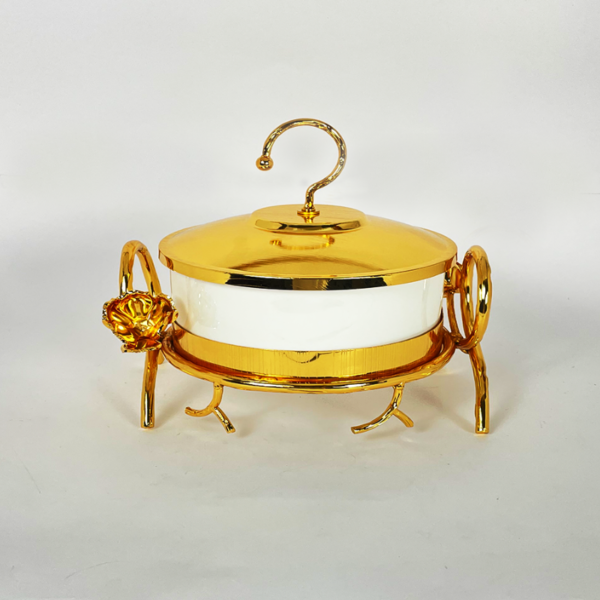 Ceramic Buffet with Metal Stand - Image 4