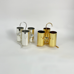 Three Flowers Spoon Holding Basket