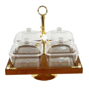 Deluxe 4pcs wooden candy box