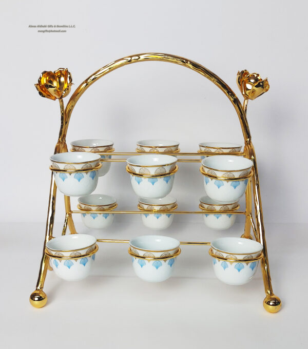 Arabic Tea & Coffee Cups Holder - Image 3